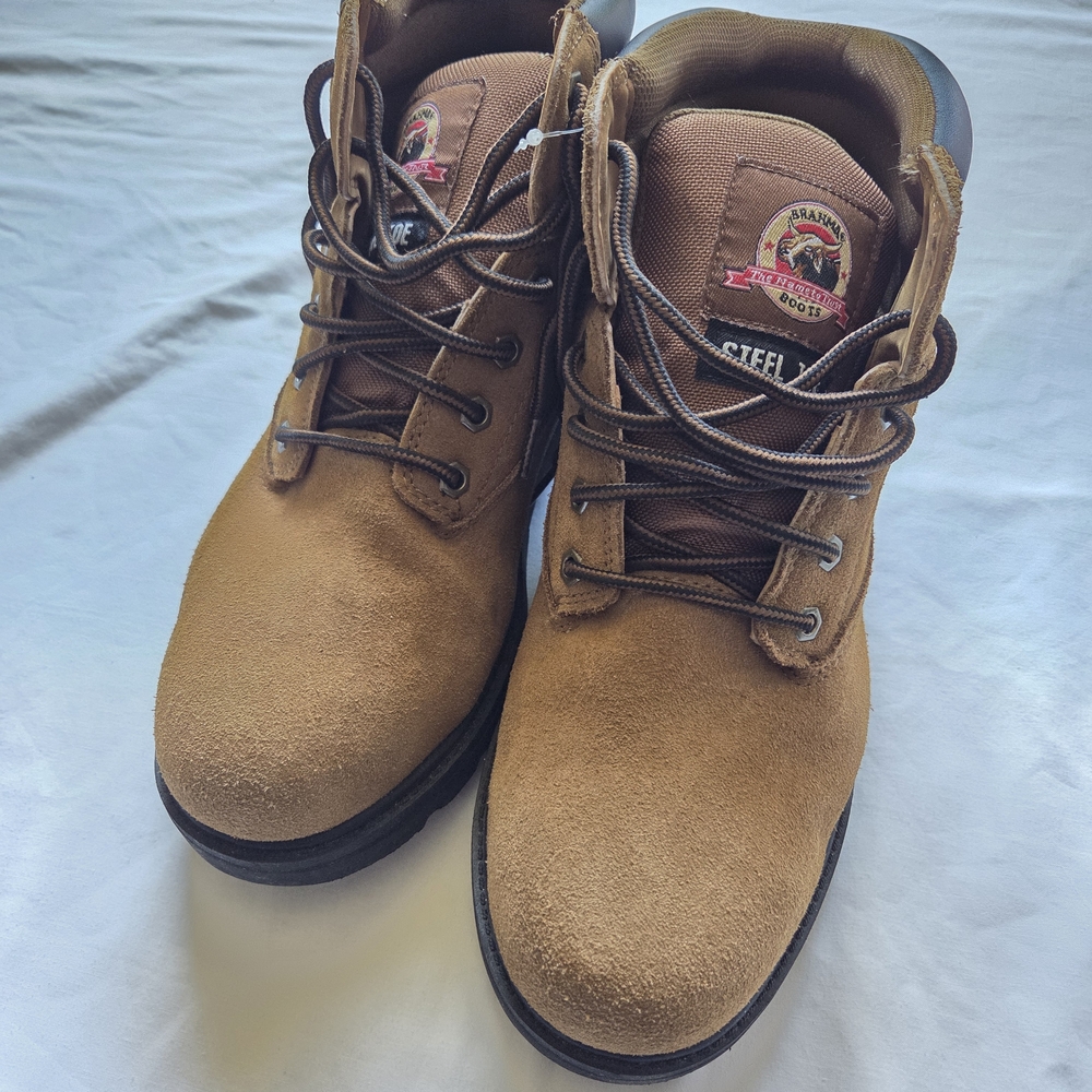 Brahma Tan Steel Toe Boots